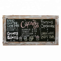 Small Wooden Bar Chalkboard
25 x 13 Inch Torched Wood Finish Framed Chalkboard, Erasable Message Board